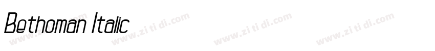 Bethoman Italic字体转换